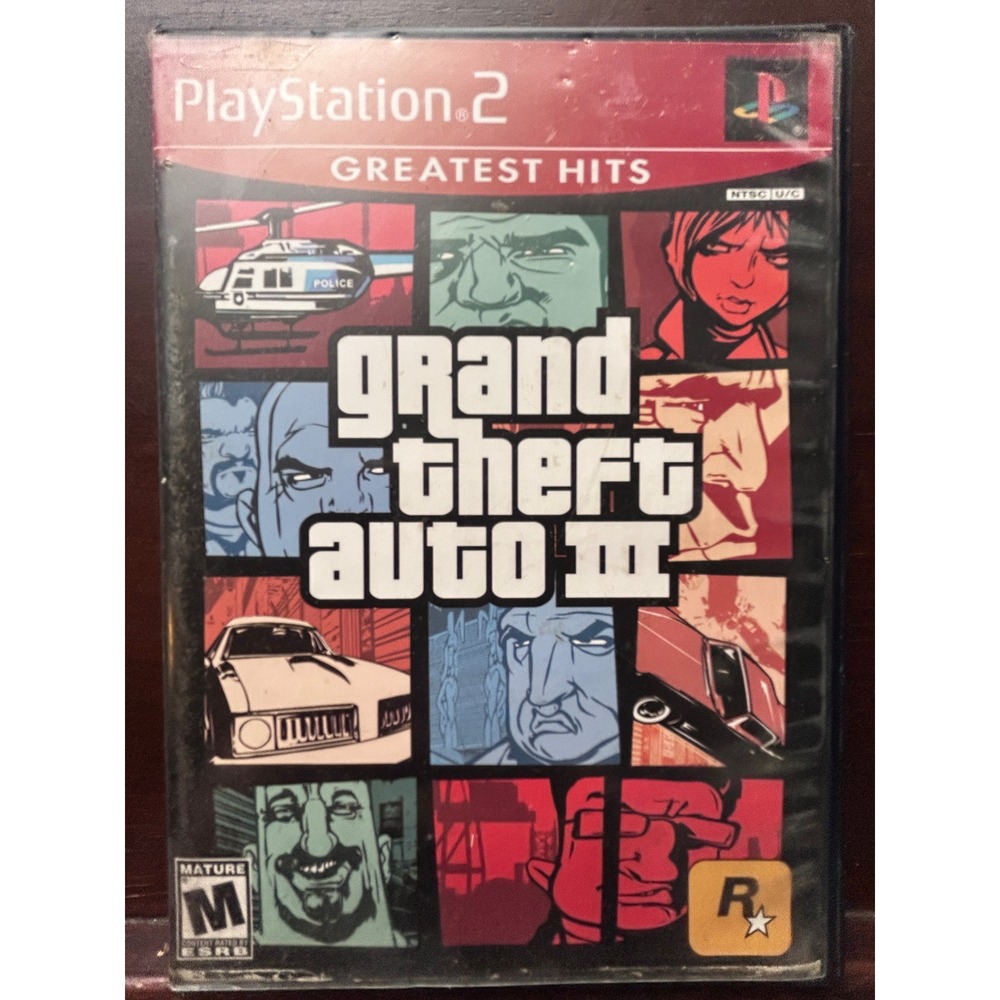 Grand Theft Auto III 3 Sony PlayStation 2 PS2 Greatest Hits GTA 3 Rockstar Games